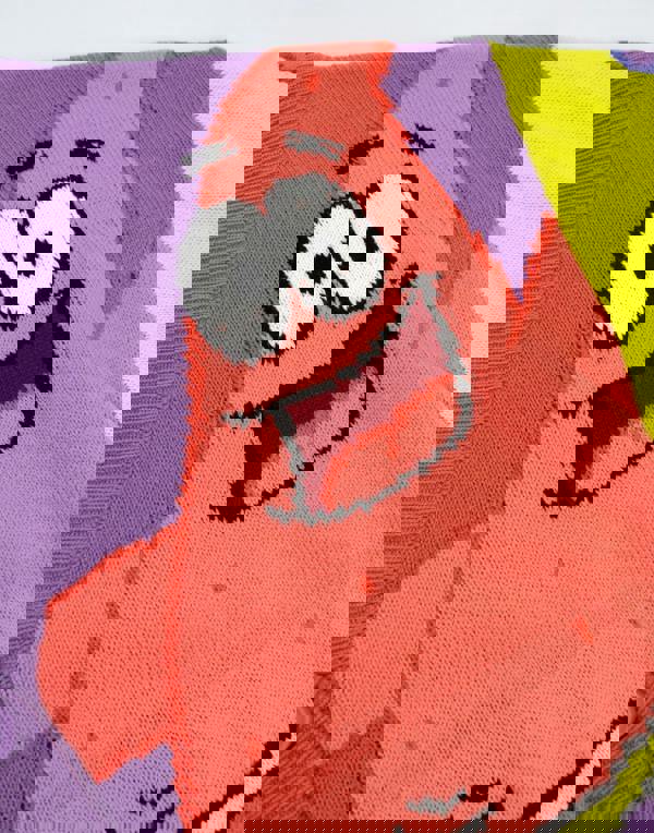 SpongeBob SquarePants Womens Purple Patric Star Cardigan