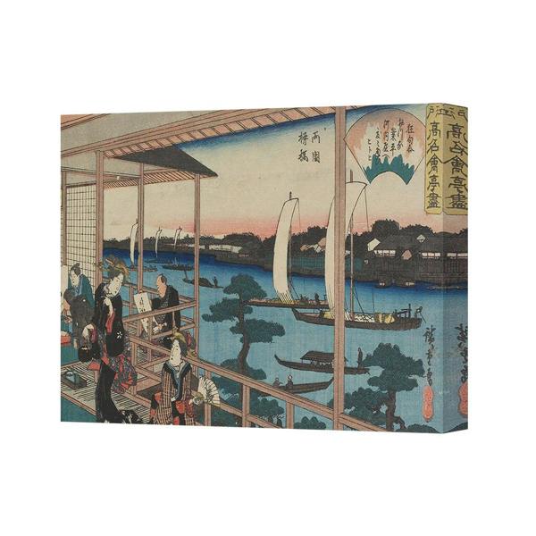 Benjamin Tate Design Japanese Ukiyo River Scene Canvas Wall Art 4225 Print