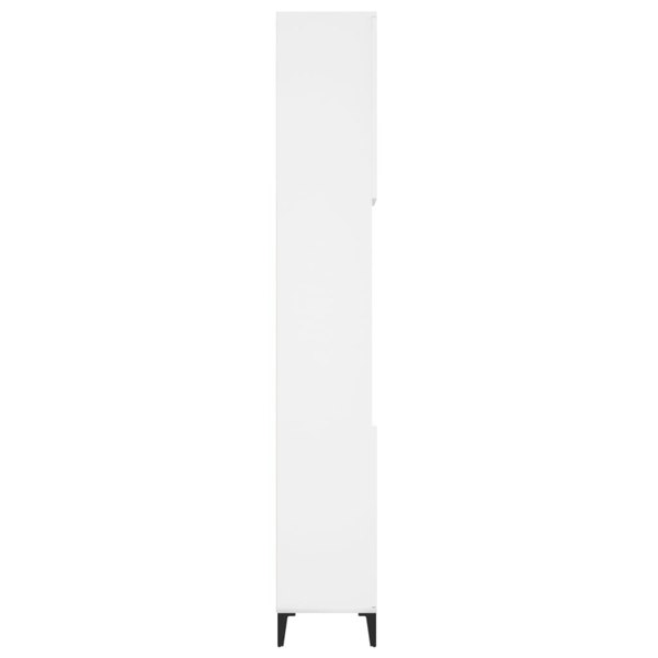Berkfield Bathroom Cabinet White 30x30x190 cm Engineered Wood