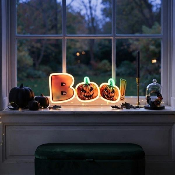 Garden Greatness Luminous Boo Acrylic Halloween Light
