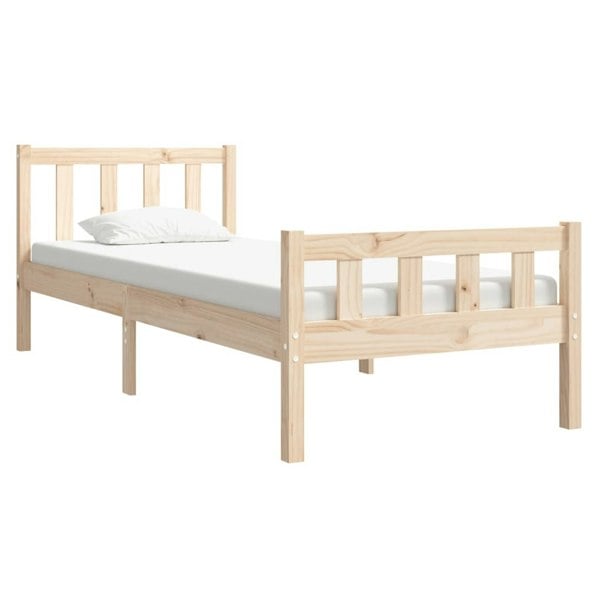 Berkfield Bed Frame Solid Wood 90x190 cm Single