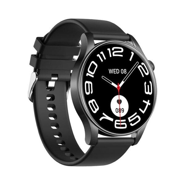 Karen M Smartwatch 1.43" AMOLED Display, Steel Case, Bluetooth, Heart Rate, Voice Assistant, iOS & Android