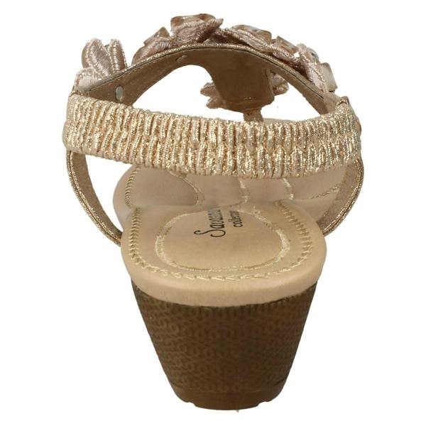 Savannah Ladies Savannah Mid Wedge Toepost Sandals