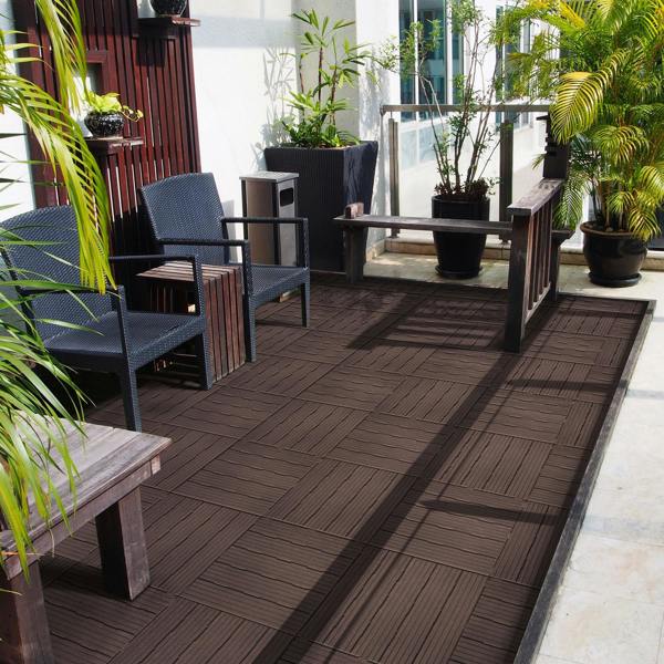 Nicoman Pallet Offer - Cosmo Garden Patio Cosmopolitan Decking Tiles - 630pcs