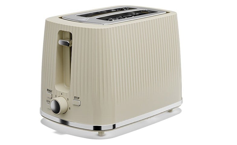 Cello Textured Cream 2 slice Toaster