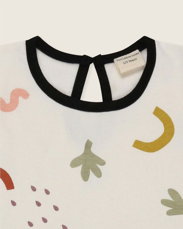 organic cotton White Silhouette Print Dress- image 3