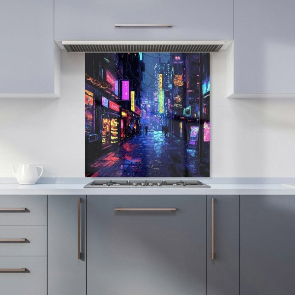 Warren Reed Japanese Street Art Glass Kitchen Splashback - 00028