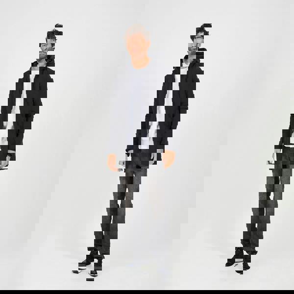 Brave Soul Black Quilted Soft Shell Hooded Parka Jacket - Black Image 3