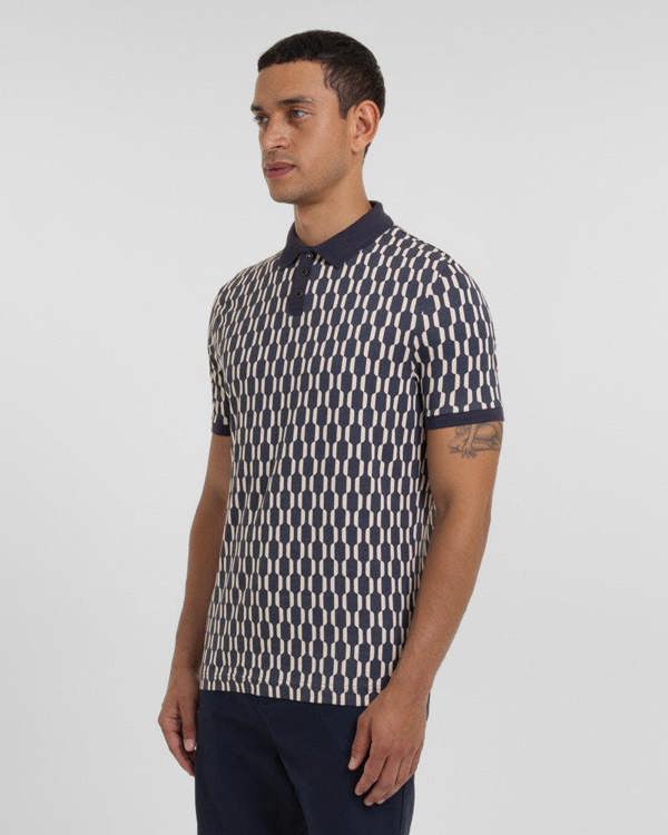 Steel & Jelly Cudham - Geometric Print Polo Shirt