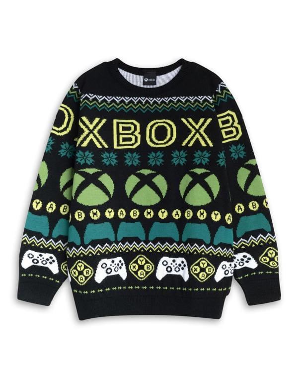 Xbox Boys Multicoloured Logo Christmas Jumper