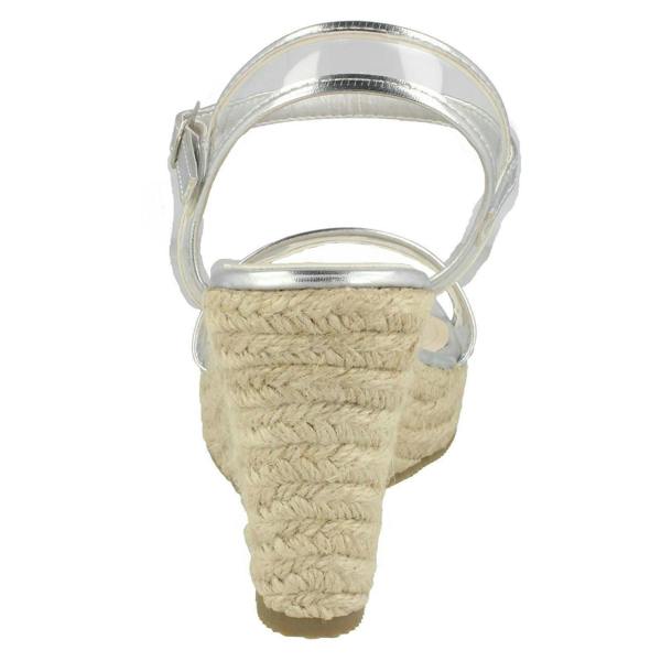 Savannah Ladies Savannah Transparent Strap Wedges