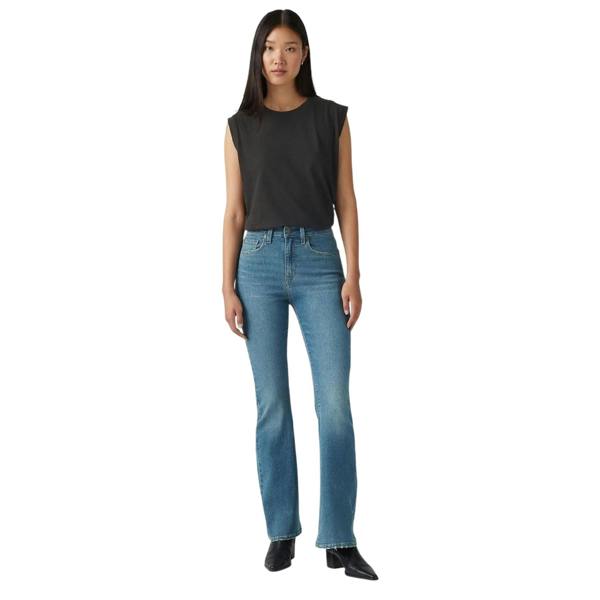 Levis Womens/Ladies High Rise Flared Jeans - Light Blue - 