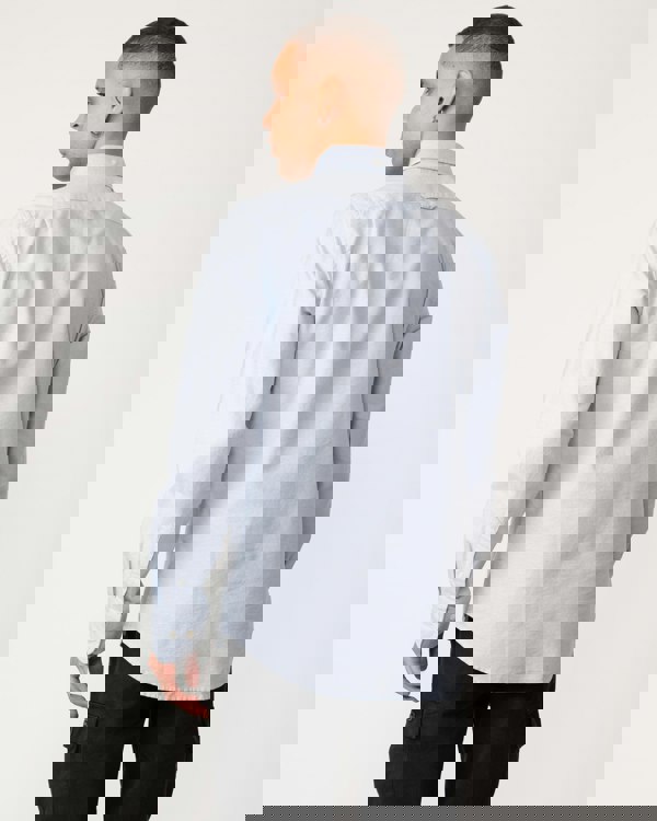 GANT Mens Slim Fit Long Sleeve Oxford Shirt - 455 Light Blue