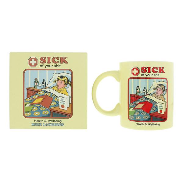 Steven Rhodes Sick Of Your Shit Lavender Scented Mug Candle 243g