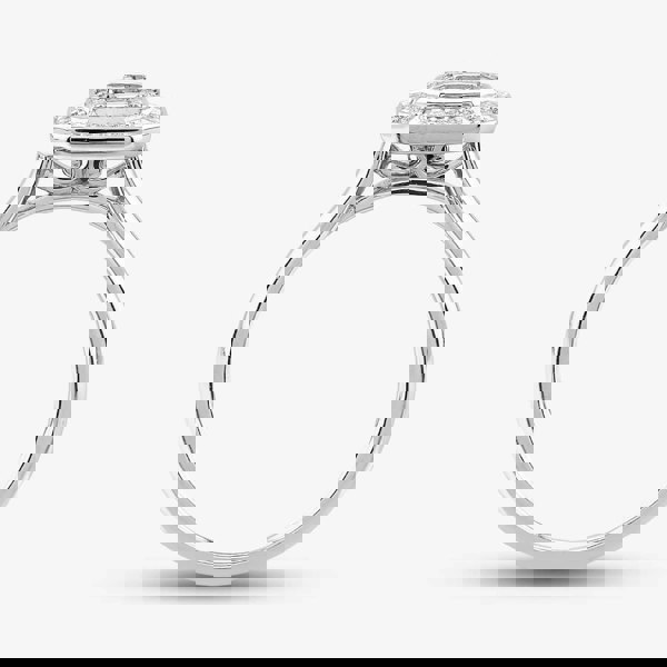 T. H. Baker Platinum 0.37ct Diamond Multi-Cut Cluster Ring 30329PLT N