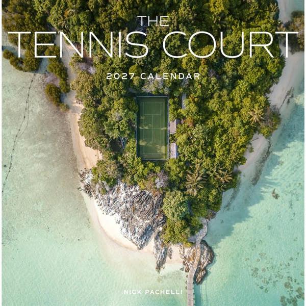 The Tennis Court Calendar 2027, Wall Calendars, Month To View, Sports, Gift