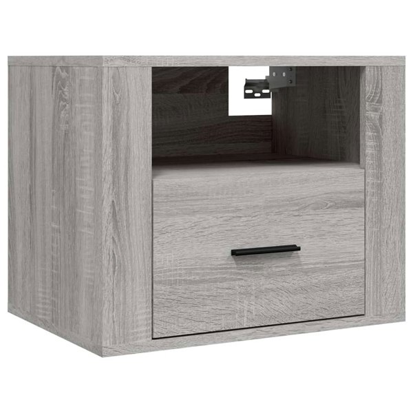 Berkfield Wall-mounted Bedside Cabinets 2 pcs Grey Sonoma 50x36x40 cm
