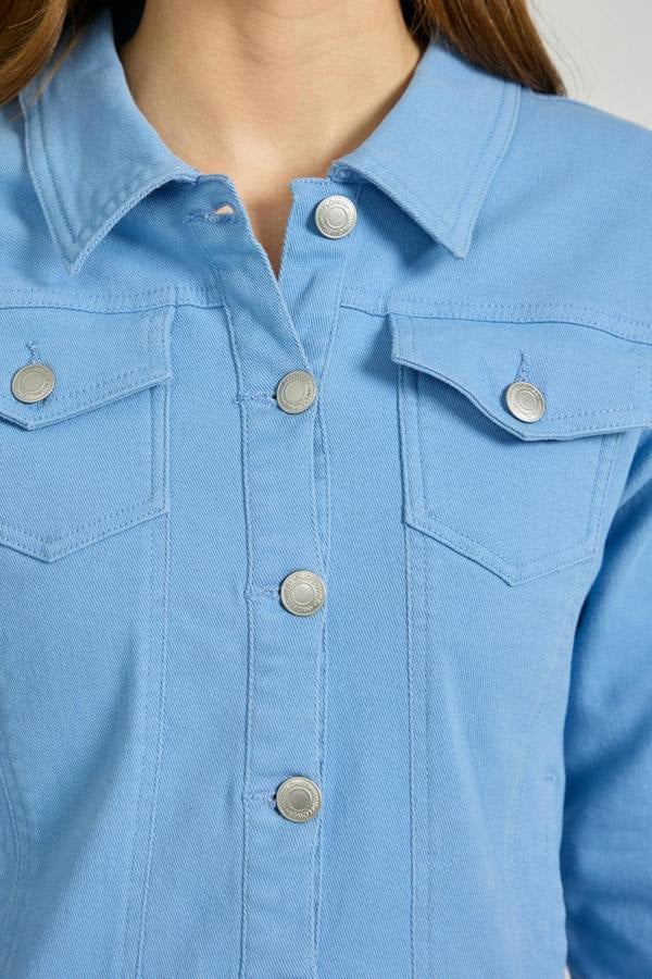 Mudflower Coloured Denim Jacket