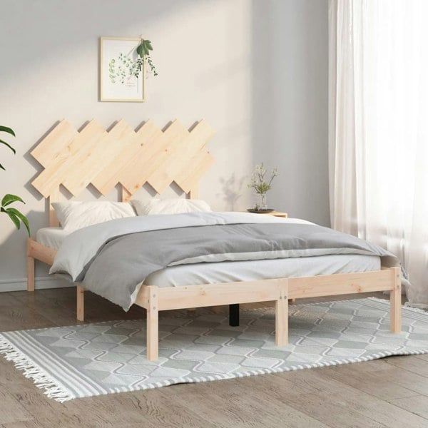 Berkfield Bed Frame 120x190 cm Small Double Solid Wood