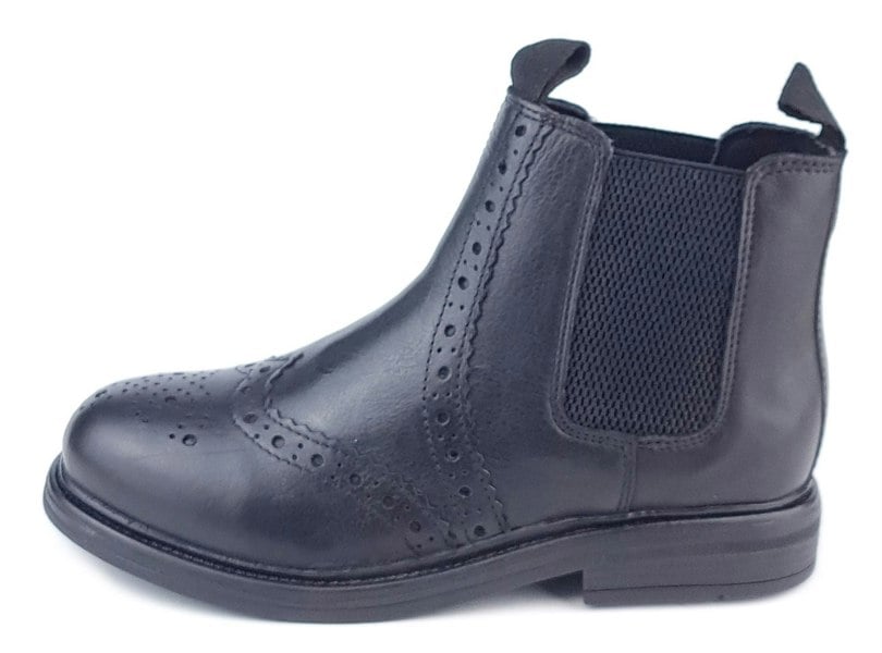 Frank James Wrexham Boys Girls Brogue Chelsea Leather Jodphur Ankle Pull On Boots