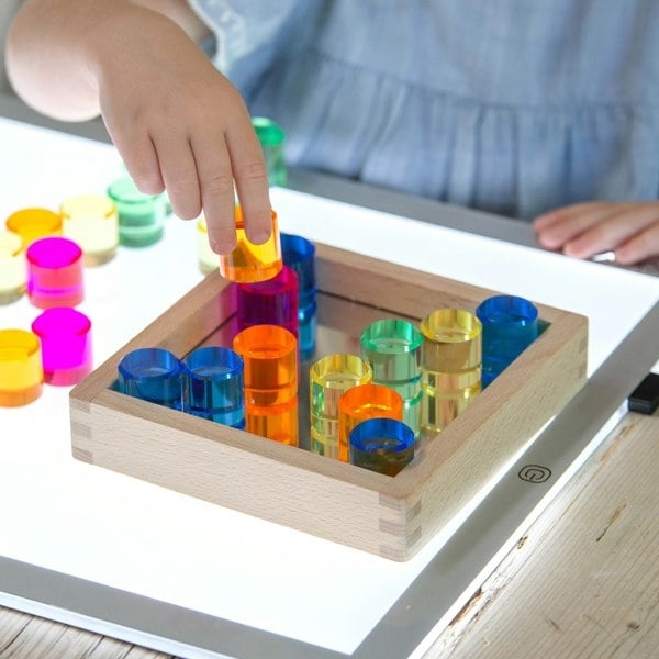 tickit Gem Circle Mirror Tray