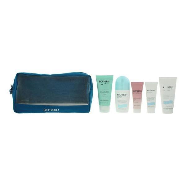 Biotherm Aquasource 5 Piece Gift Set: Deodorant Roll-On 75ml - Cleanser 50ml - Hand Cream 20ml - Body Lotion 50ml - Face Cream 20ml