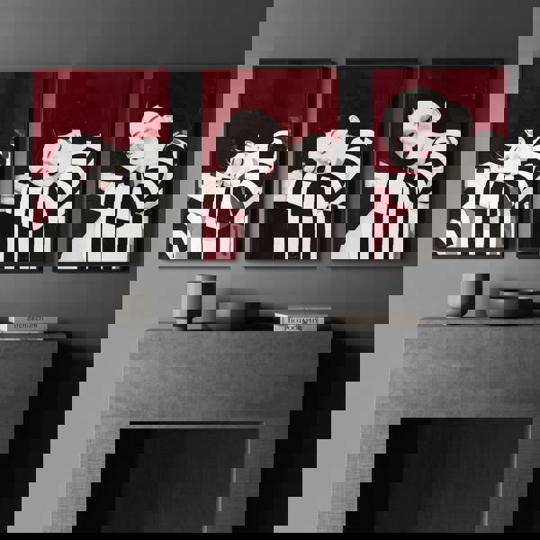 Gallery Walls Living Room | Set of 3 Boho Women Wall art Prints