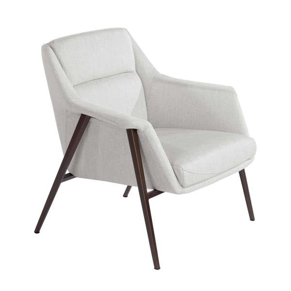 Angel Cerdá White Fabric Armchair 5010