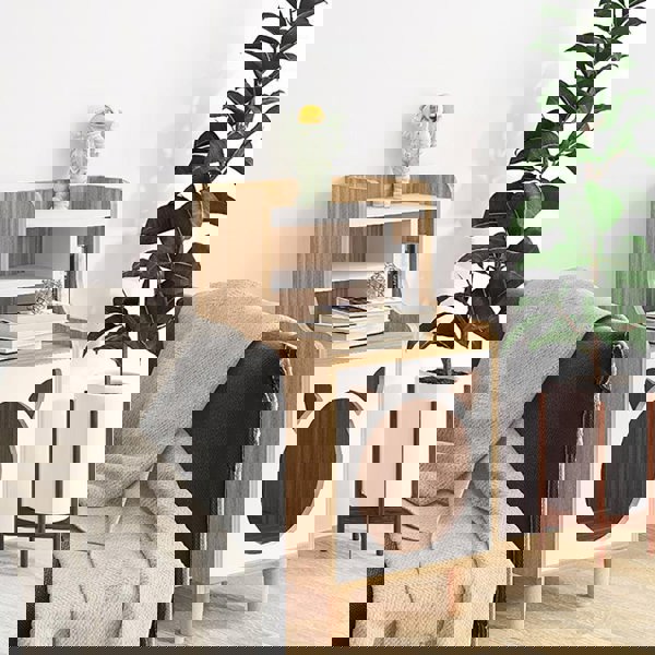 Pura Side Table With Pet House, Wood-Weilai Concept-Weilai Concept