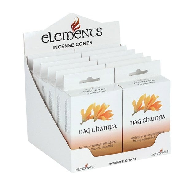 Serano Set of 12 Packets of Elements Nag Champa Incense Cones