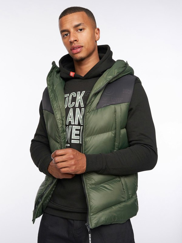 Duck and Cover Raymax Gilet Dark Olive