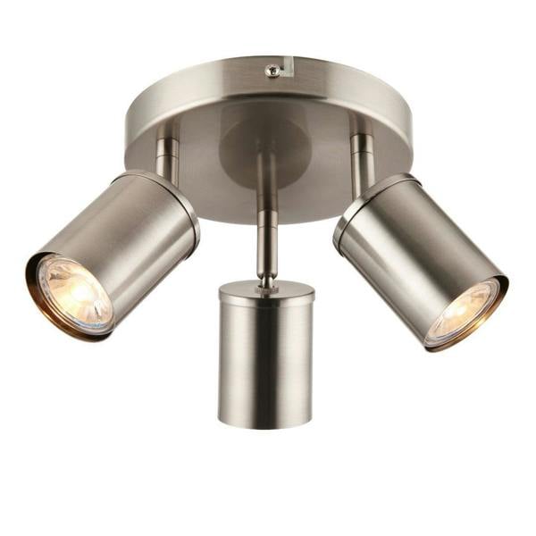 Pagazzi Lighting Talbot Brushed Nickel 3-Spot Plate