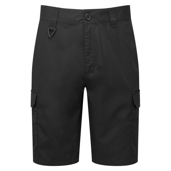 Premier Mens Work Cargo Shorts - Black
