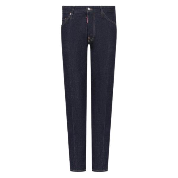 DSQUARED2 Cool Guy Jeans Icon Print Pocket Dark Wash Blue Jeans W30