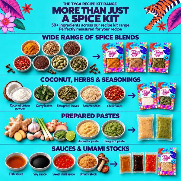 Tyga Foods Global Curries Recipe Kit Gift Set
