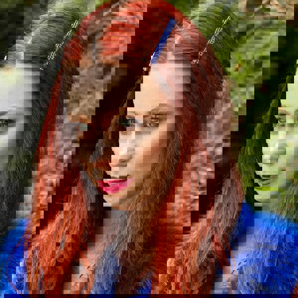 diamante hair slides blue