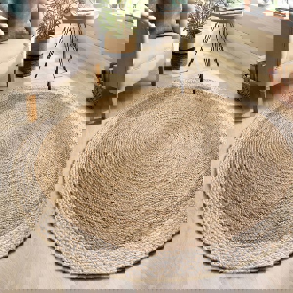 Origins Jute Border Natural White