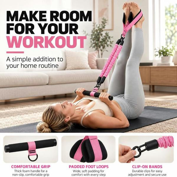 Leaper Pedal Resistance Band Adjustable 3 Tubes