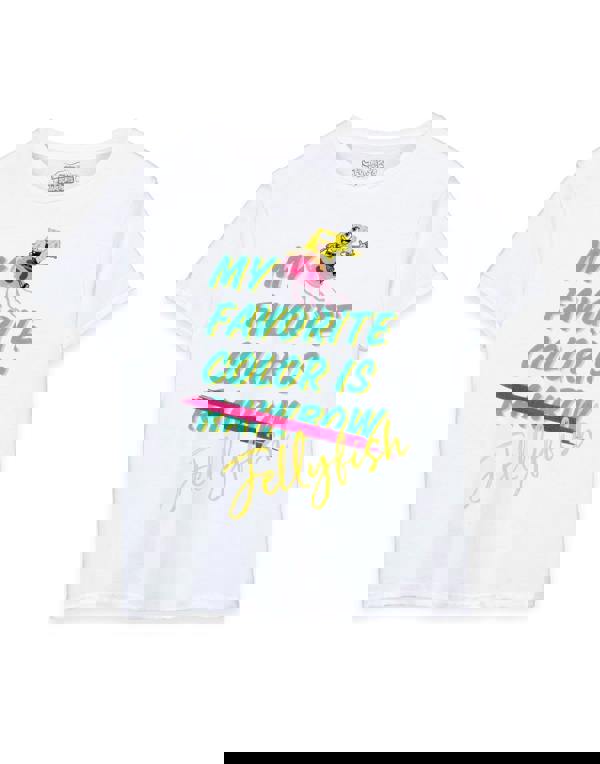 SpongeBob SquarePants Girls White Jellyfish Short Sleeved T-Shirt