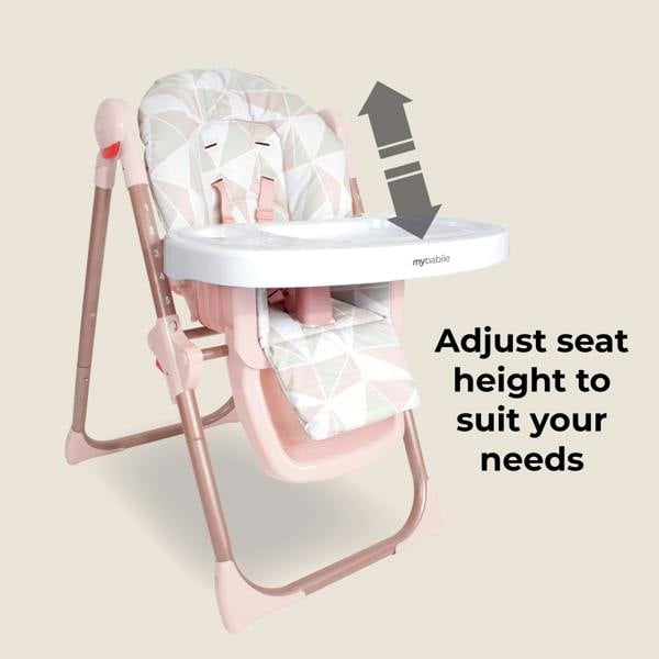 My Babiie MBHC8 Premium Highchair - Billie Faiers Rose Gold