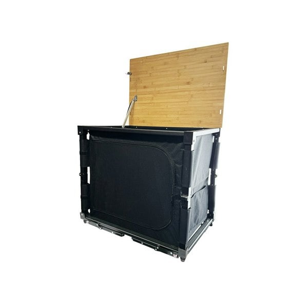 Bamboo 3 in 1 Folding Table/Storage Camping Cupboard OLPRO