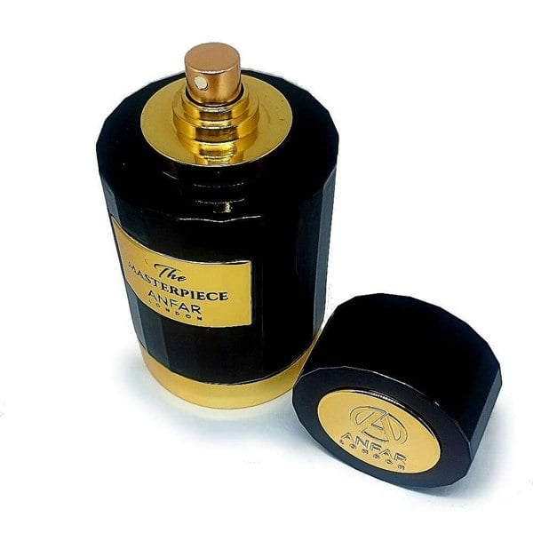 Anfar The Masterpiece 100ml opened bottle flatlay