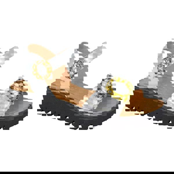 Cipriata Cipriata MIMI Womens Ankle Strap Sandals Silver