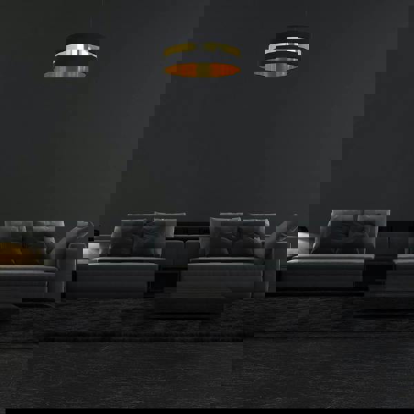 Milagro Palmira Hand Made Designer Pendant Black And Gold