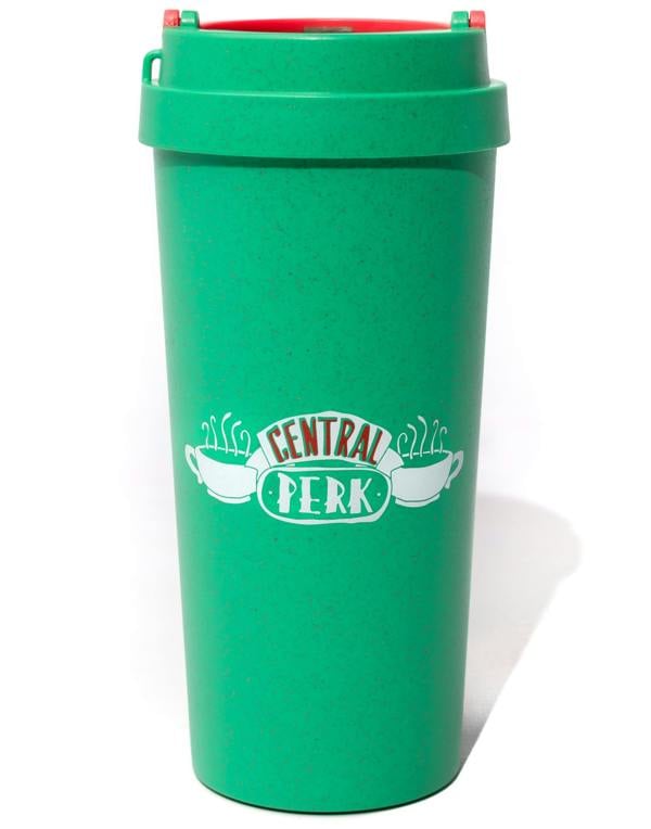Friends Unisex Green Central Perk Logo Travel Mug (One Size)