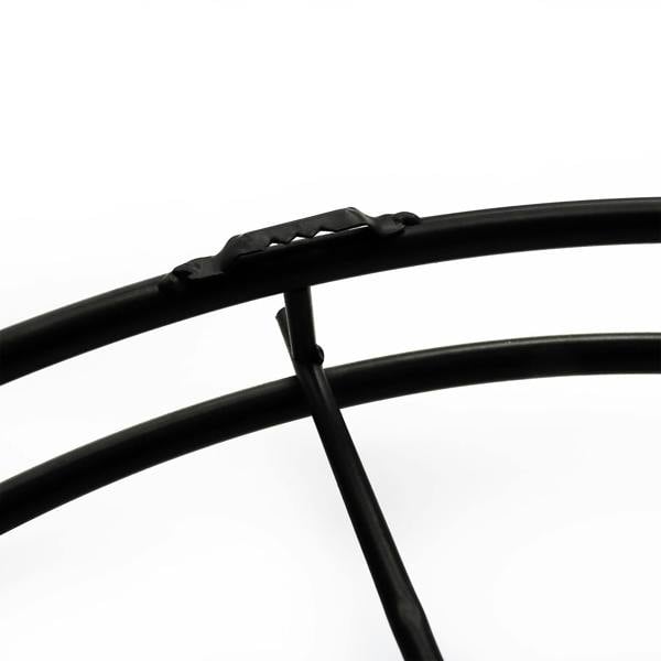 WALPLUS WC2138 - Black Larry's Minimalist Iron Wall Clock - 50 cm / 19.7 in