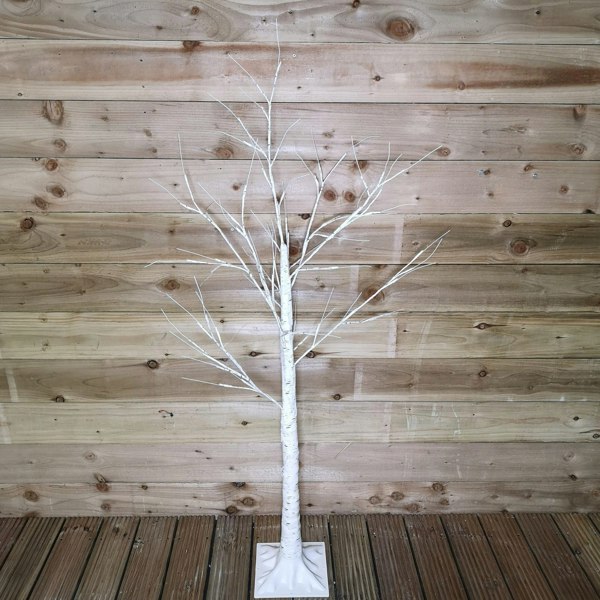 Samuel Alexander 1.5m (5ft) Indoor Outdoor Christmas Lit Birch Tree with 64 Warm White LEDs