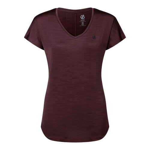 Dare 2B Womens Vigilant Active T-Shirt - Huckleberry - Huckleberry - 90% Polyester/10% Elastane