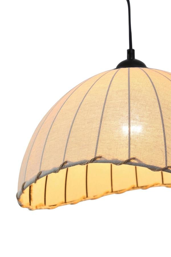 Living and Home Vintage Style Floor Lamp with Fabric Lampshade and Marble Base