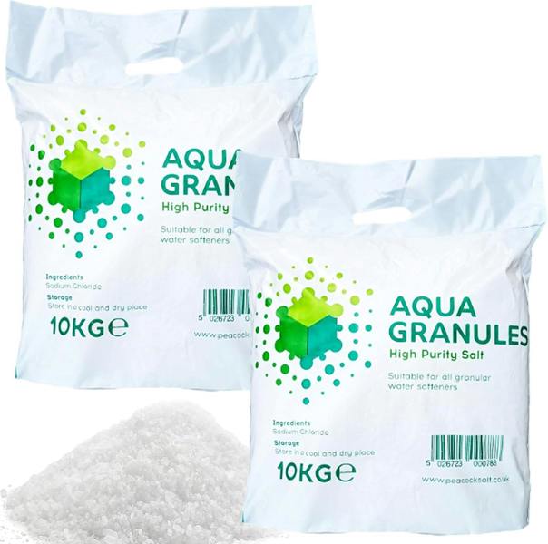1 x 10kg Granular Salt Water Softeners High Purity For Laundry & Dish Washing